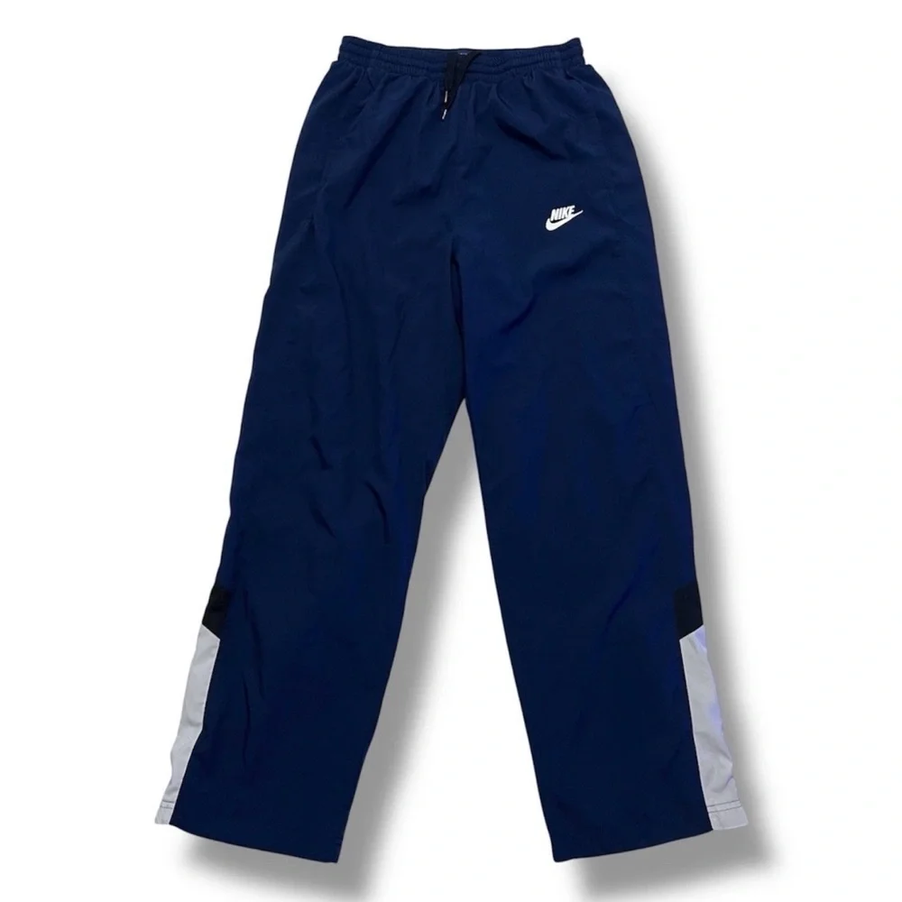 Nike Navy Paneled Track Pants